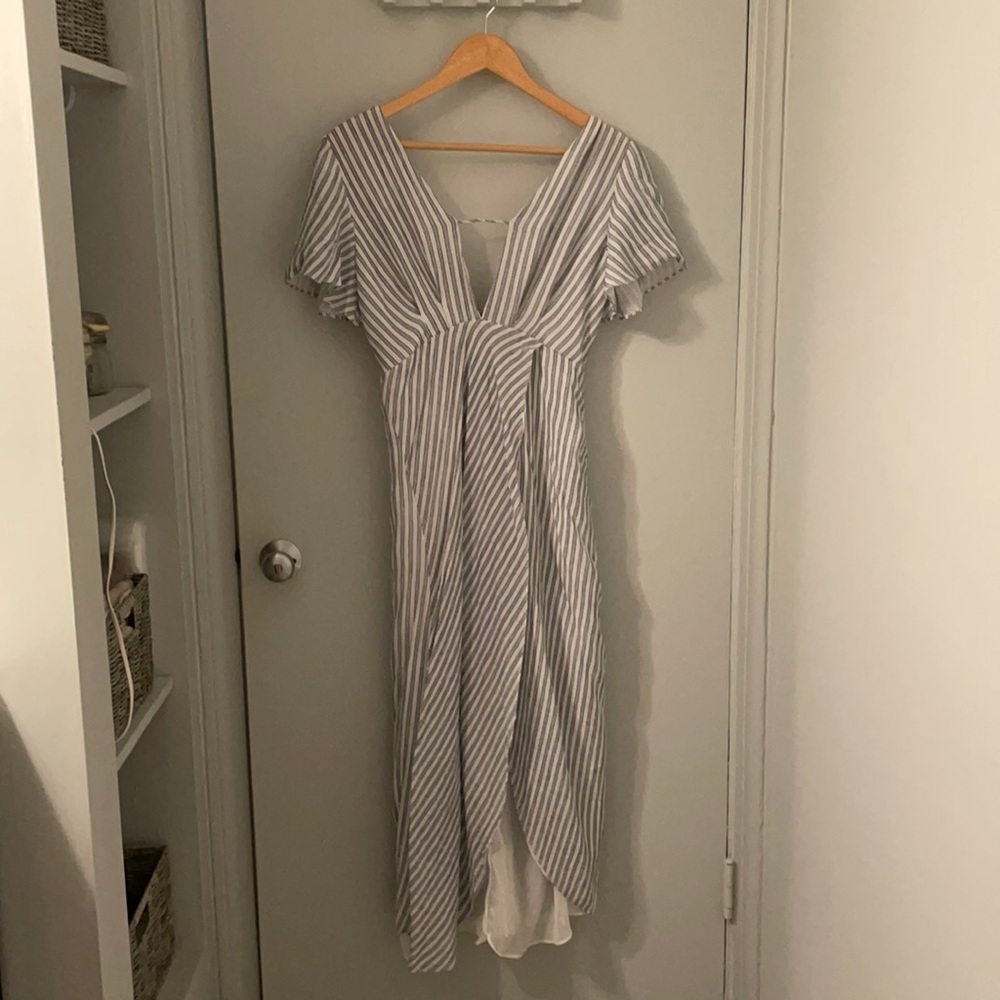 Pinstripe sundress, unknown label